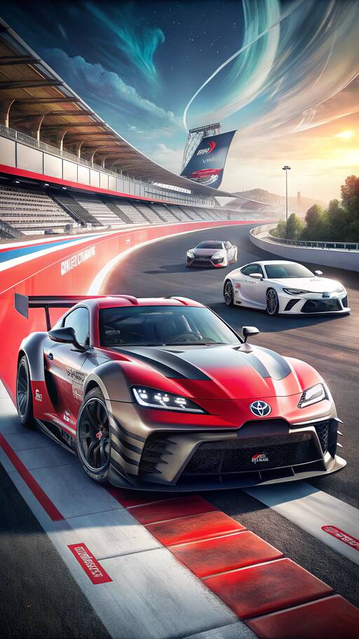 <b>Abschied vom Toyota GR Supra: Das MkV Final Edition Modell</b> • - 19-Zoll-Matt-Schwarz-Räder - Carbon-Spoiler und Spiegelkappen - Optionales GT4-Stil-Paket: Inspiriert vom GR Supra GT4 EVO2 mit neuen matten Farben, Entenschnabel-Spoiler und roten Spiegelkappen.